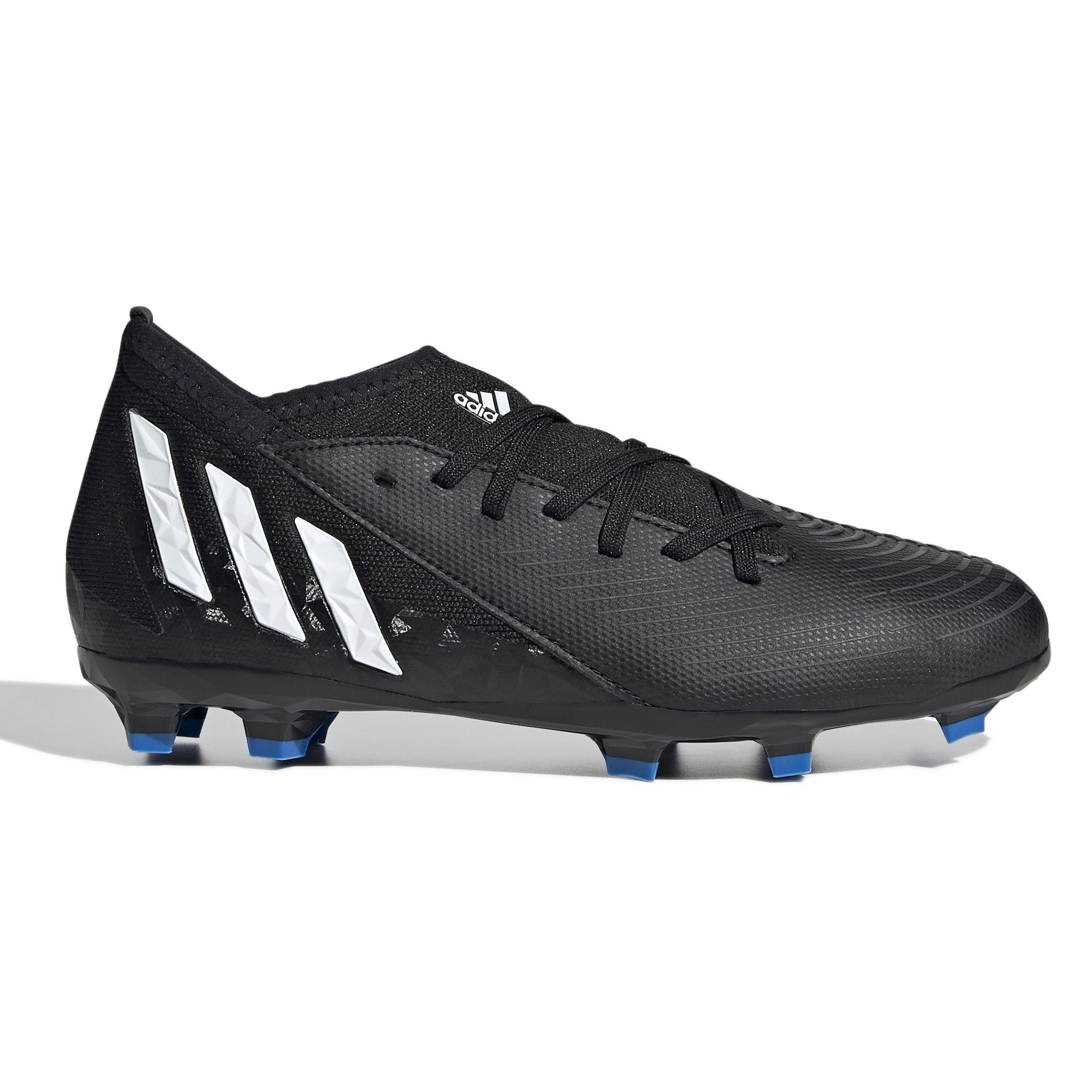 Adidas Predator Edge.3 Firm Ground Junior Black White Vivid Blue