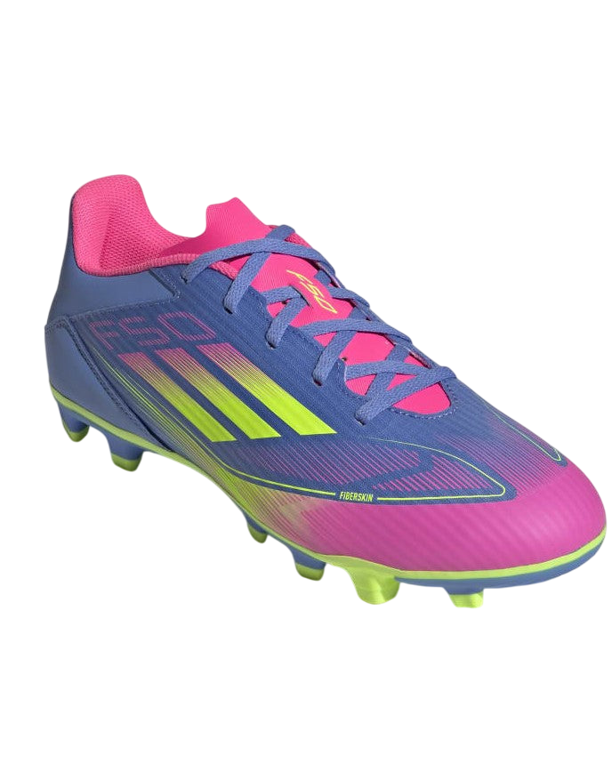 Adidas F50 Club Firm/Multi-Ground BootsBlue Fusion Lucid Lemon Lucid Pink