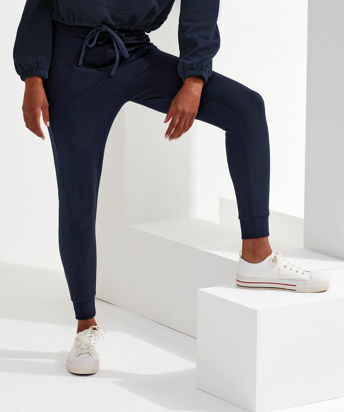 TriDri Womens Fitted Joggers Navy