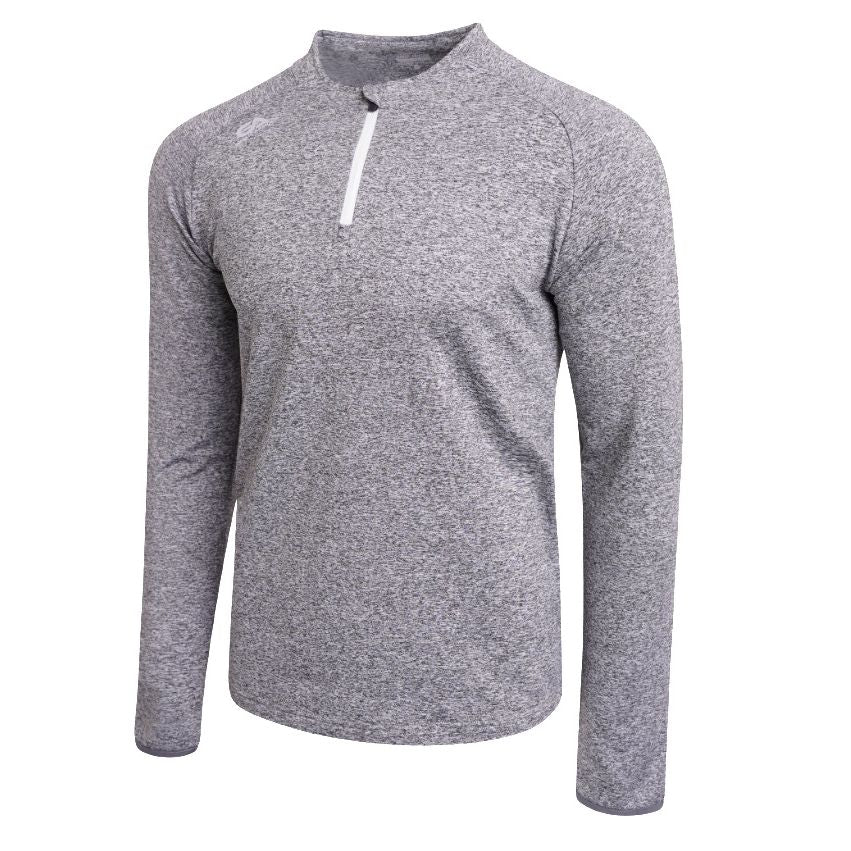 Gaelic Armour 1/2 Zip Round Neck Sweat Marl Grey White