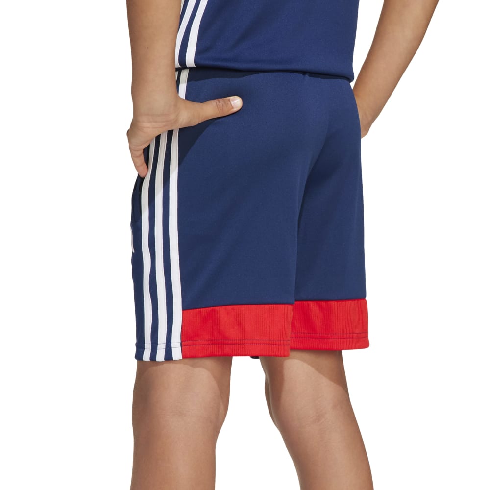 Adidas Trio Essentials Kids Shorts Navy Blue Red -