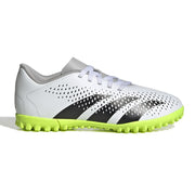 Adidas Predator Accuracy.4 Junior Astro Turf Football Boots White Black Lucid Lemon (White Lemon)
