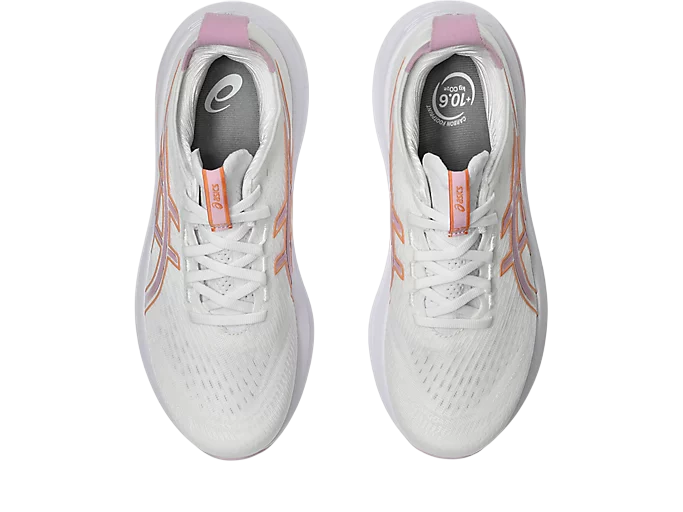 Asics Gel-Nimbus 26 Women's Running Shoes - White Pink