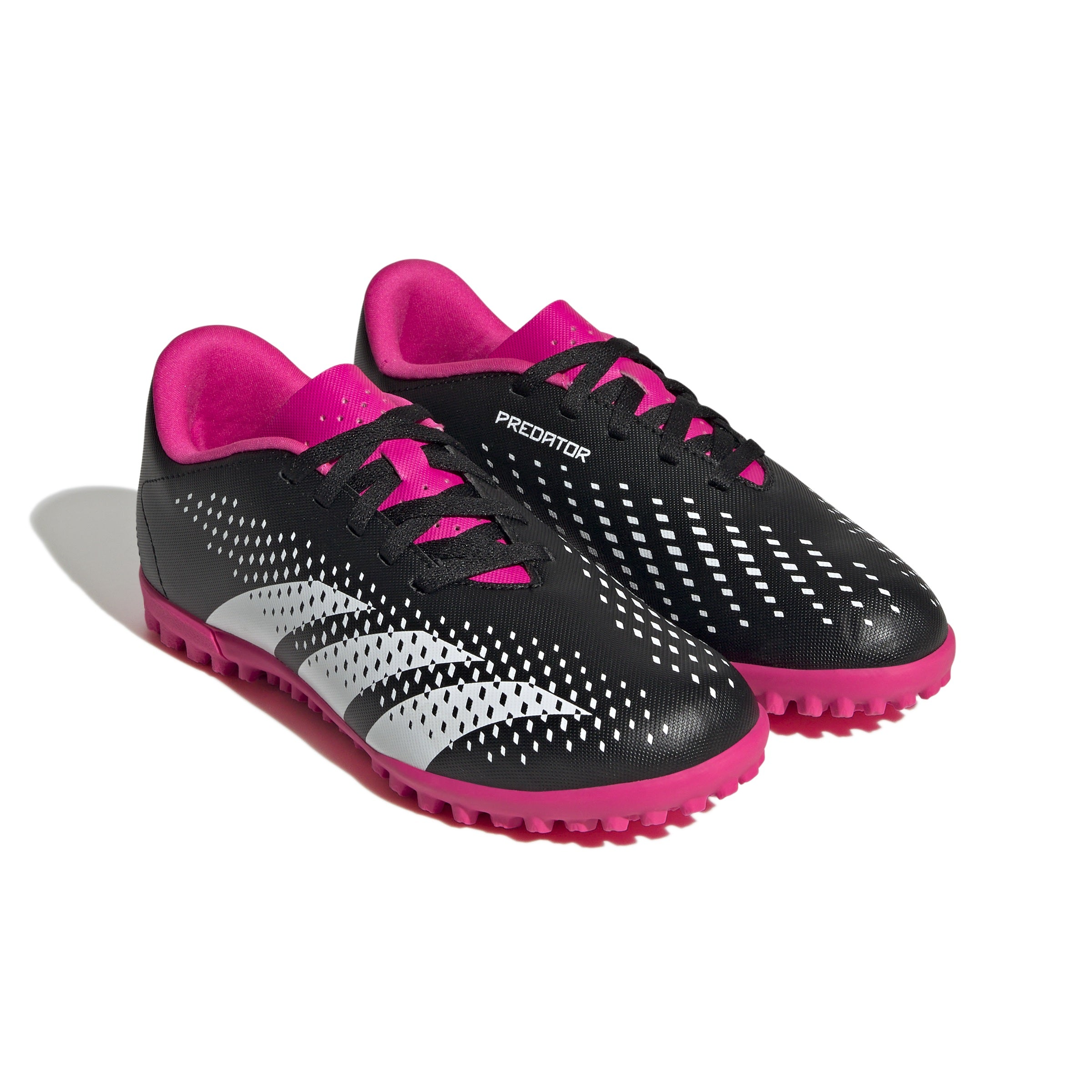 Adidas Predator Accuracy.4 Astro Turf Junior Football Boots (Core Black Shock Pink White)