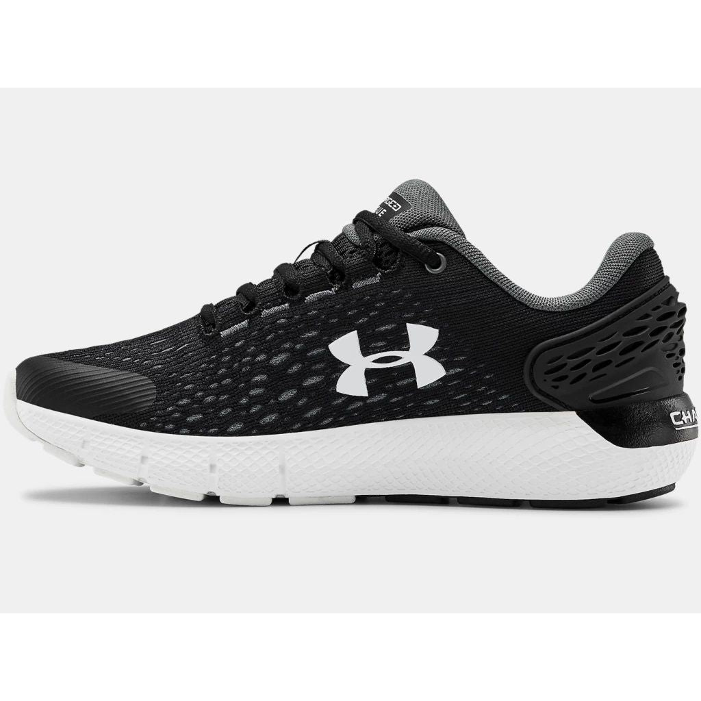 Under Armour Charged Rogue Junior Running Shoes Black White