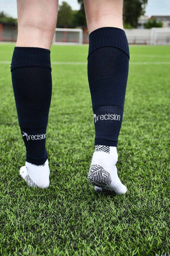 Precision Plain Pro Footless Sleeve Socks Navy