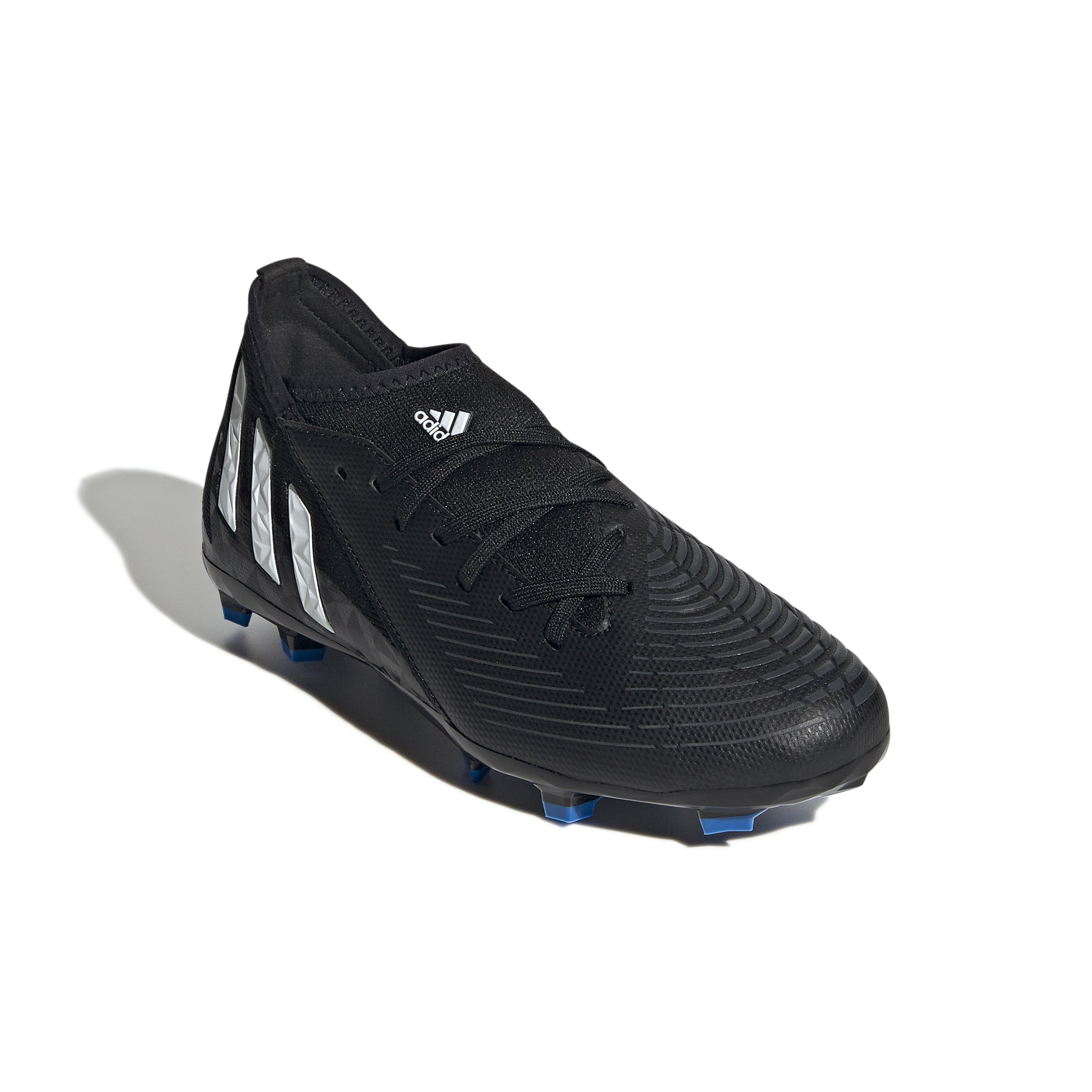 Adidas Predator Edge.3 Firm Ground Junior Black White Vivid Blue