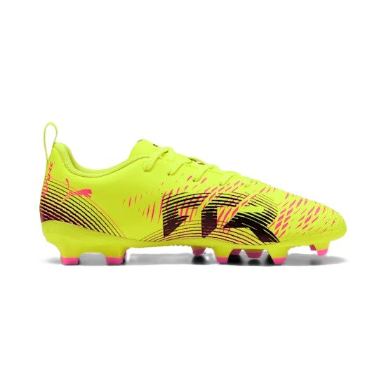 Puma Future 8 Play Firm Ground Junior Football Boots Yellow Alert Puma Black (Yellow Black)