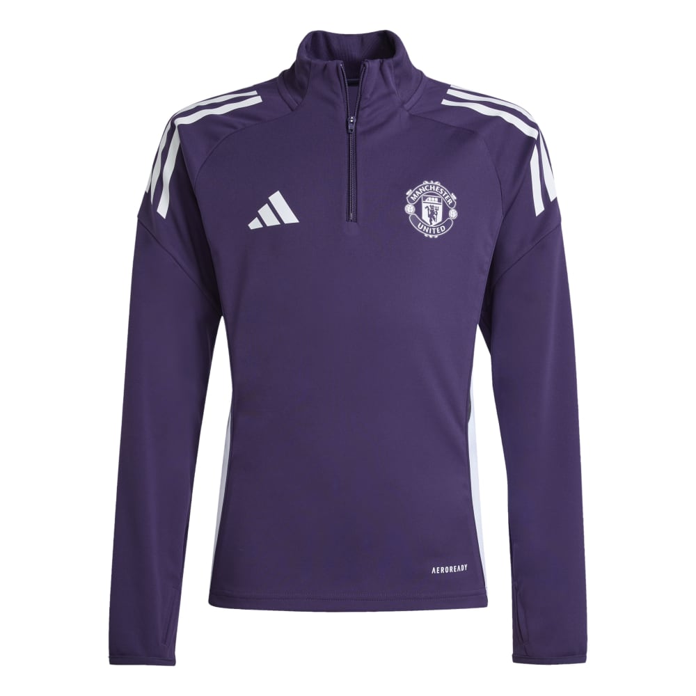 Adidas Manchester United Tiro 25 Training Top Kids Purple