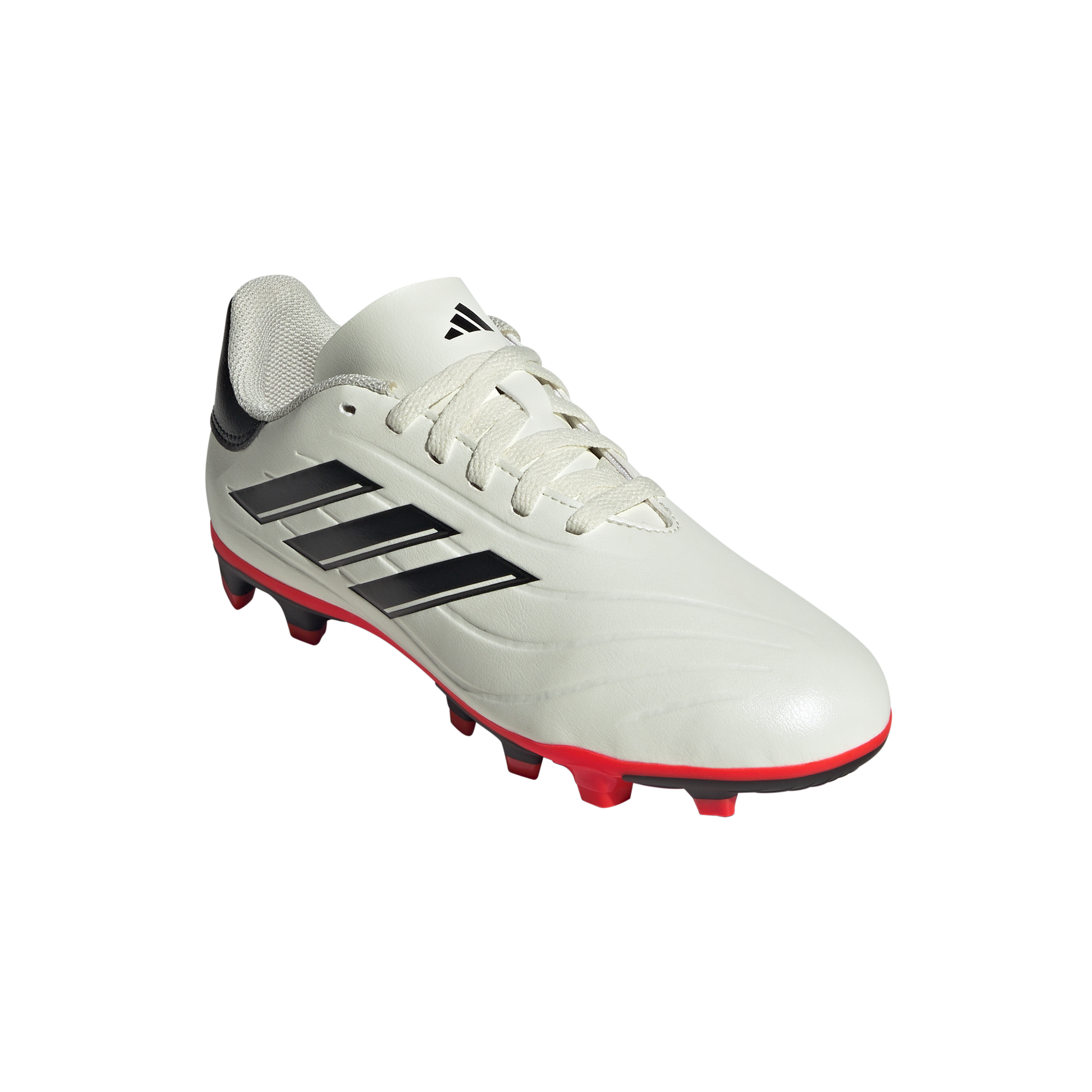 Adidas Copa Pure 2 Club Firm Ground Junior Football Boots Ivory Black Red