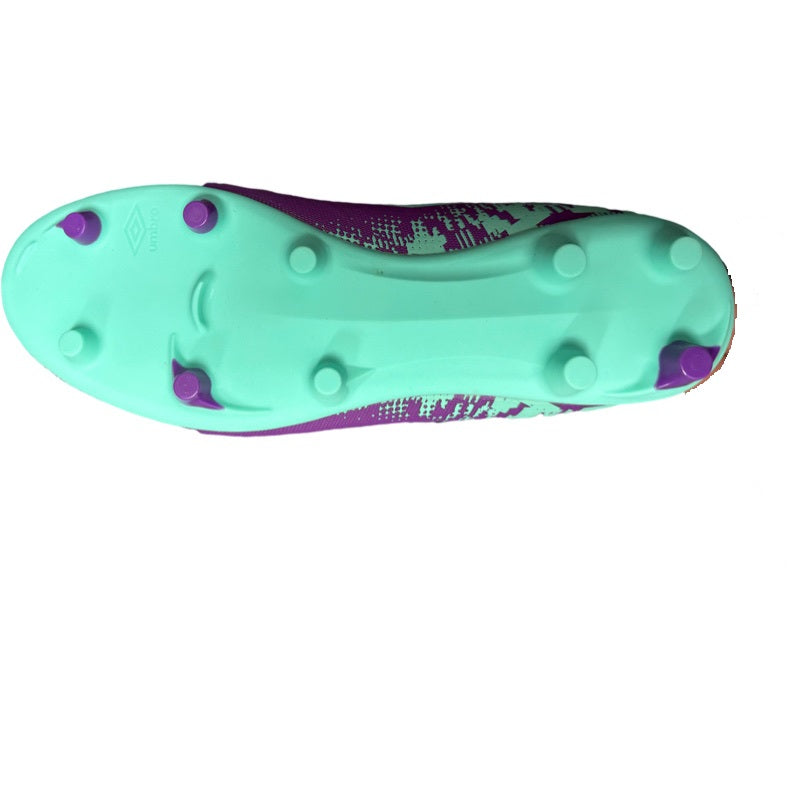 Umbro Formation II Firm Ground Junior Football Boots Purple Green