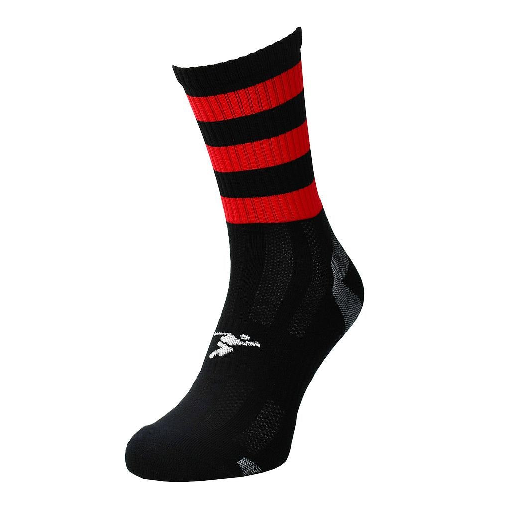 Precision Pro Hooped GAA Mid Socks Black Red