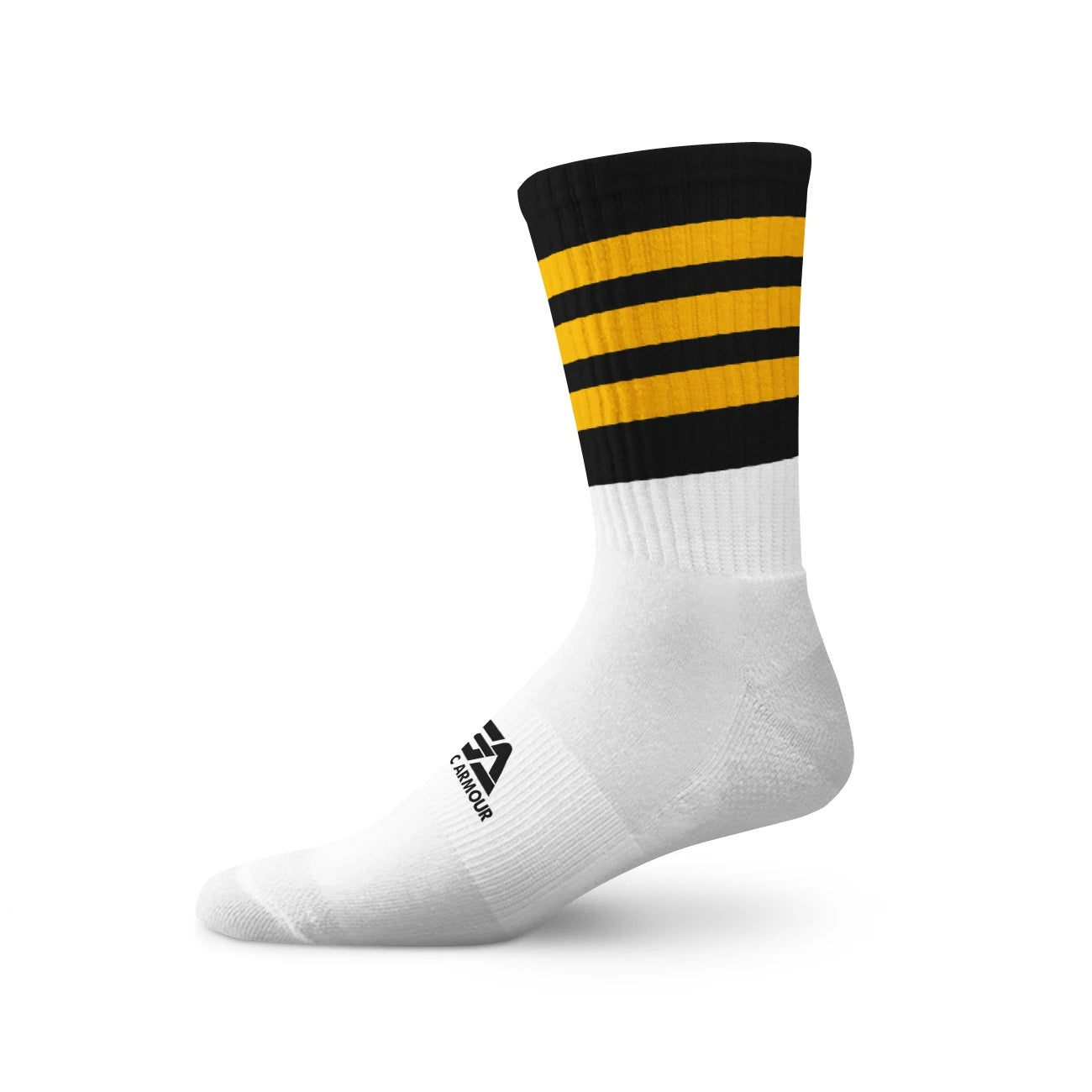 Gaelic Armour Elite Midi Sock (Black Amber Hoops)