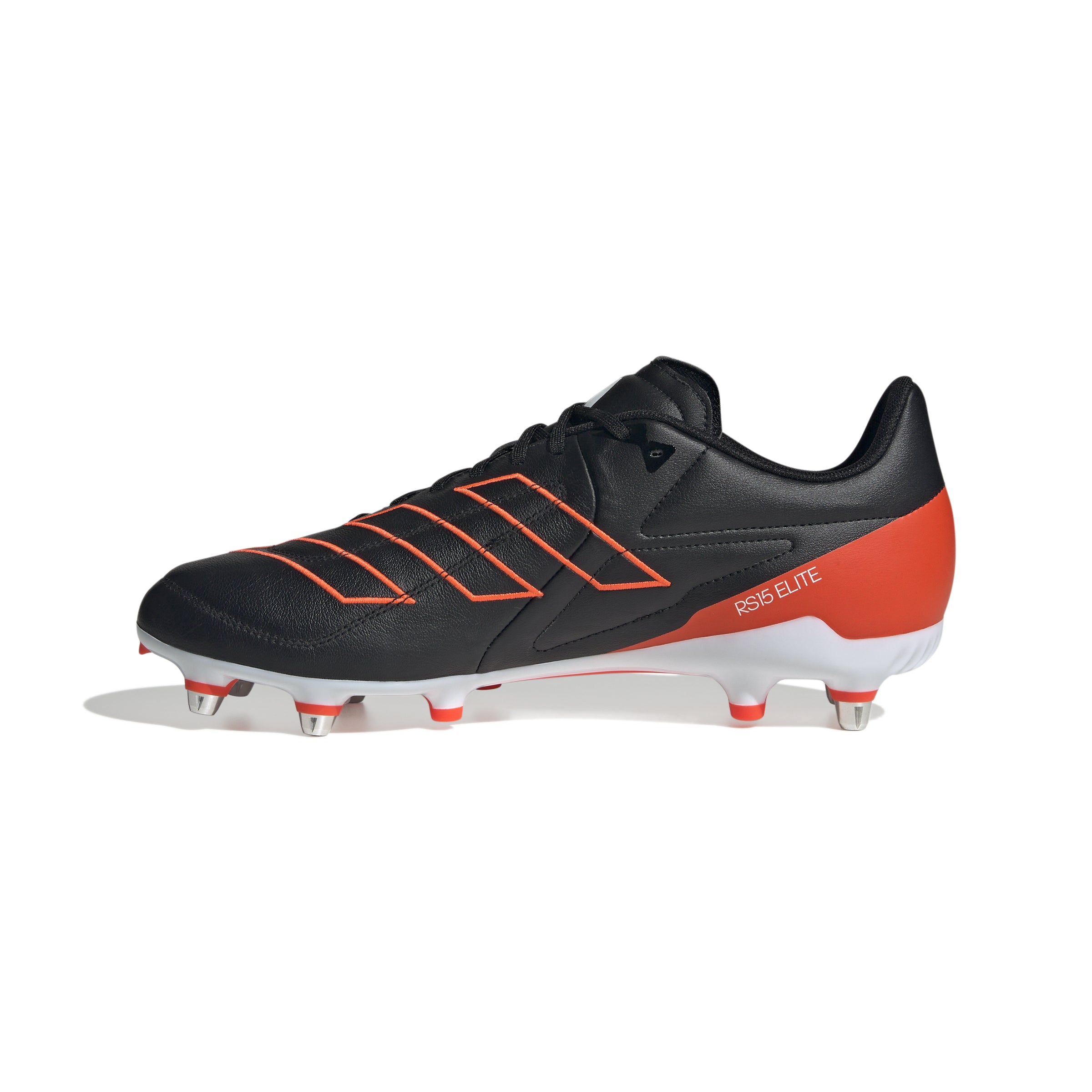 Adidas R15 Elite Soft Ground Rugby Boots Black Solar Red