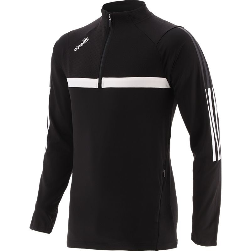 O'Neills Focus Brushed Half Zip Top Black White