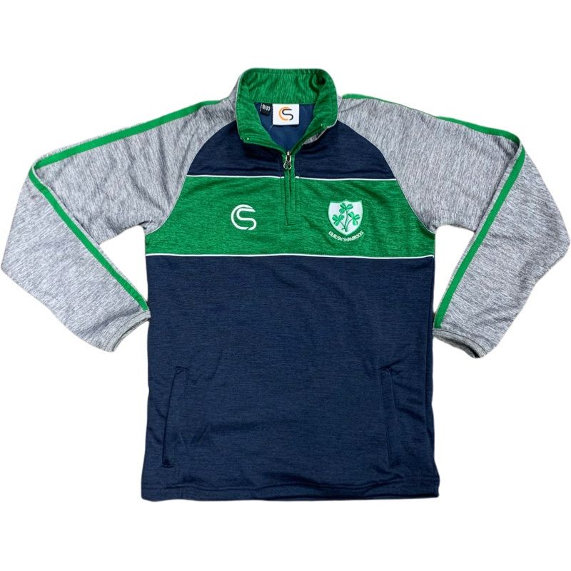 CS Kilrush Shamrocks Half Zip Navy Grey Green