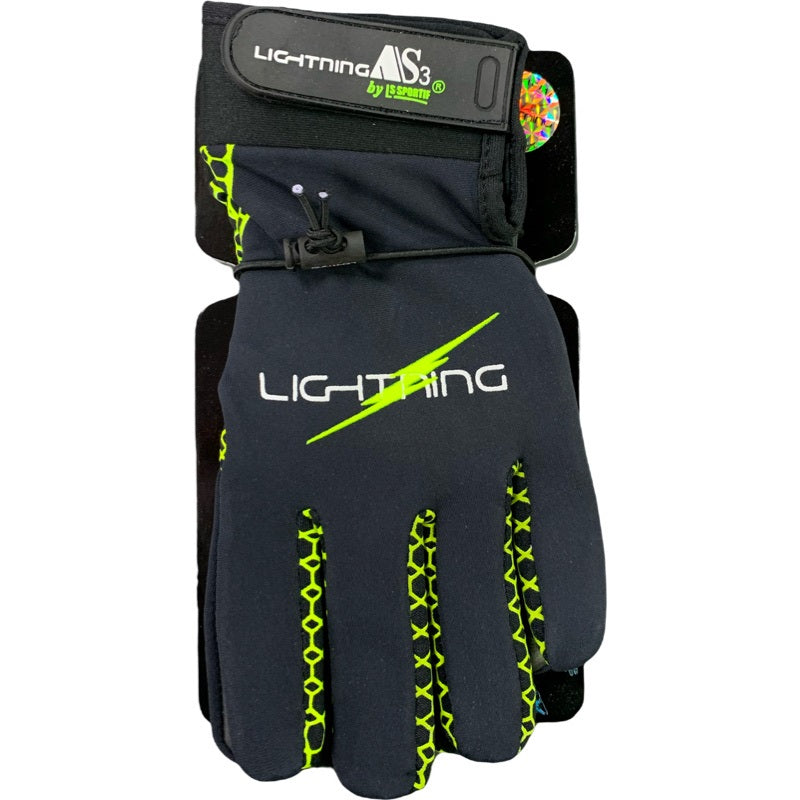 LS Lightning AS3 Gaelic Gloves Black Yellow