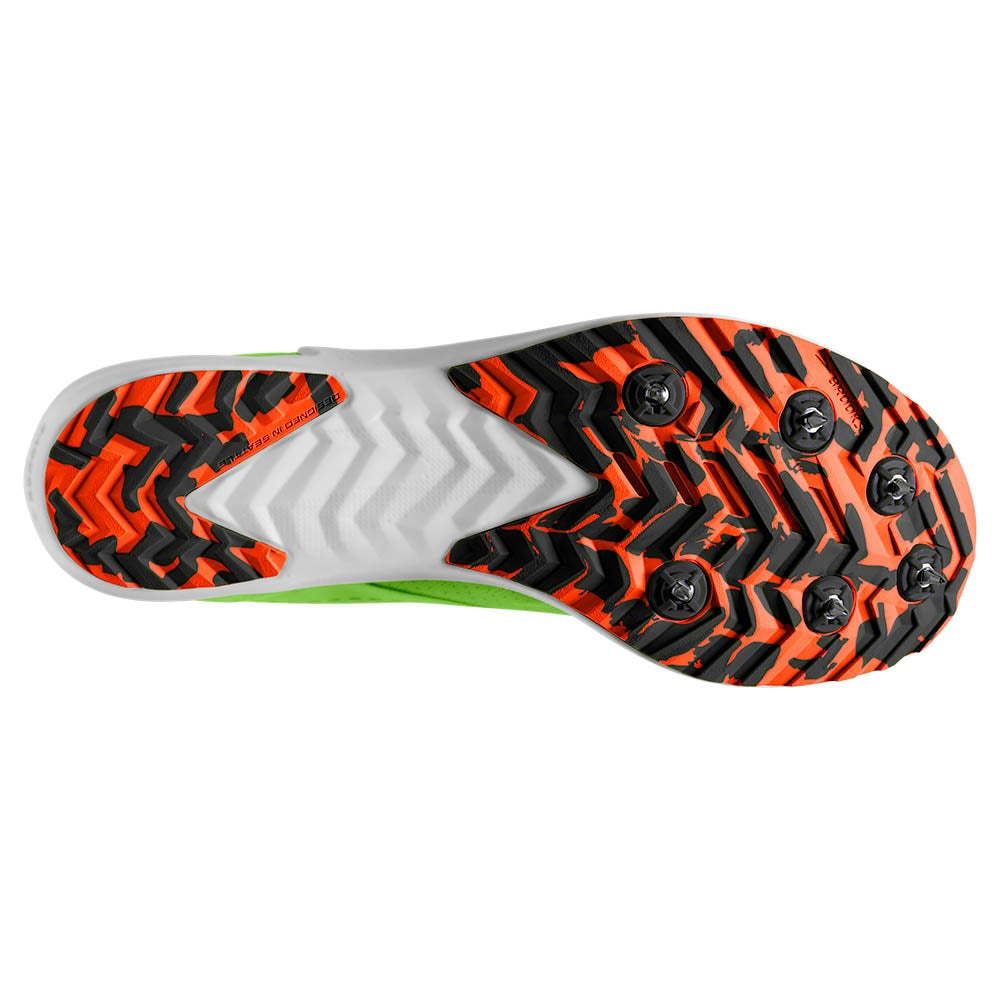 Brooks Draft XC Unisex Running Spikes Green Gecko