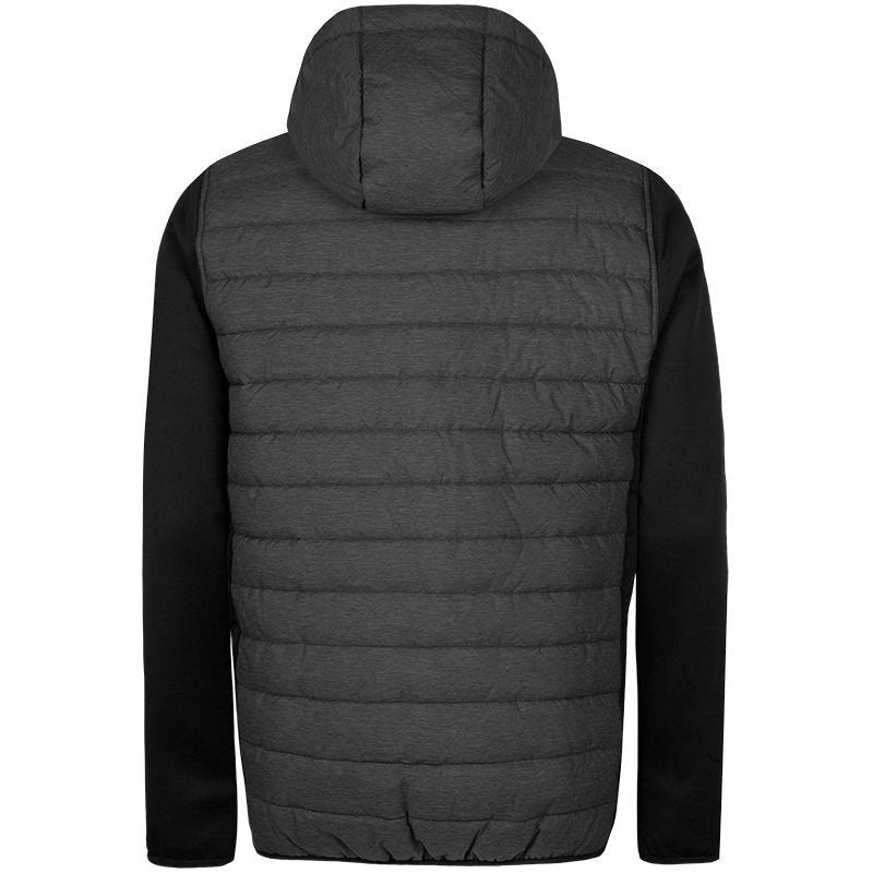 O'Neills Harrison Padded Hooded Jacket Marl Grey Black