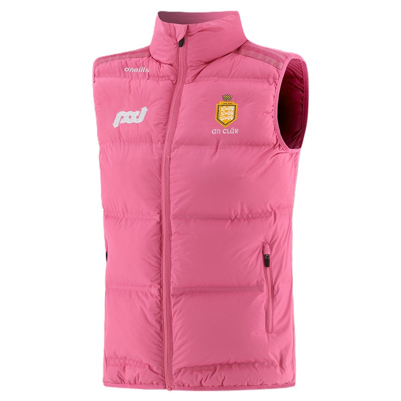 O'Neills Clare GAA Women's Nepal Padded Gilet Pink