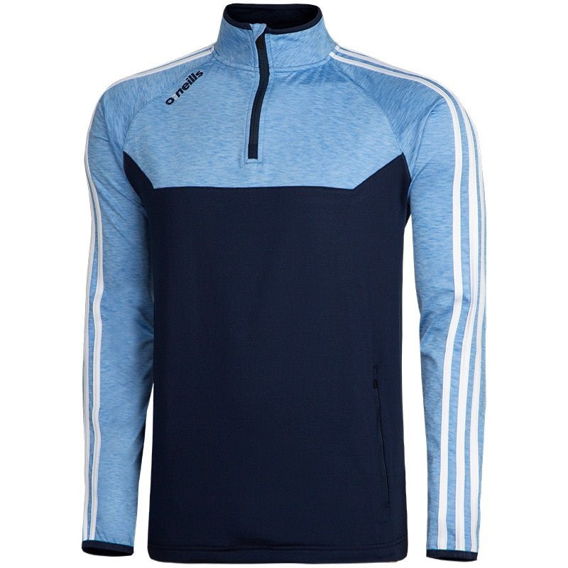 O'Neills Kasey 3 Stripe Brushed Half Zip (Navy Melange Sky White)