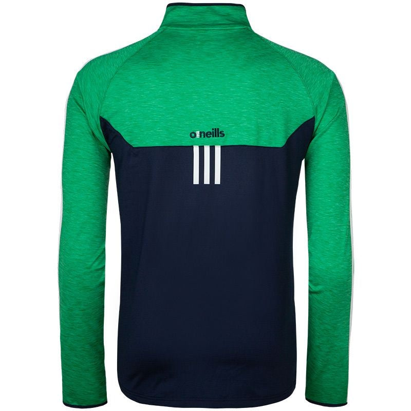 O'Neills Kasey 3 Stripe Brushed Half Zip (Navy Melange Green White)
