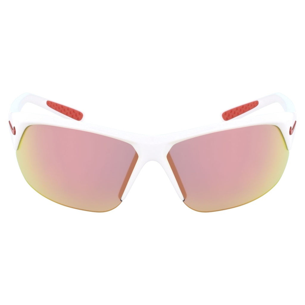Nike Skylon Ace Performance Sunglasses White Red Mirror