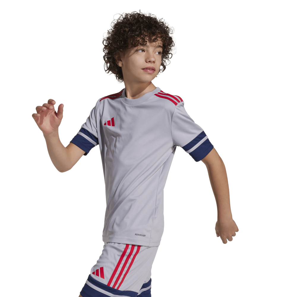 Adidas Squadra Shorts Junior Grey Navy Red Age -