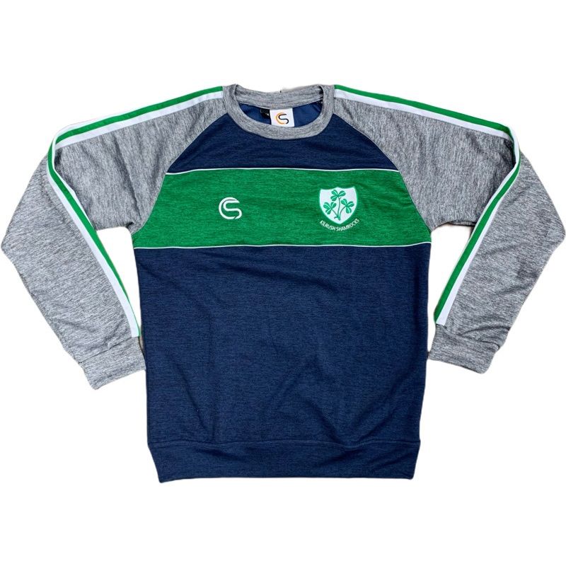 CS Kilrush Shamrocks Crew Neck Navy Grey Green