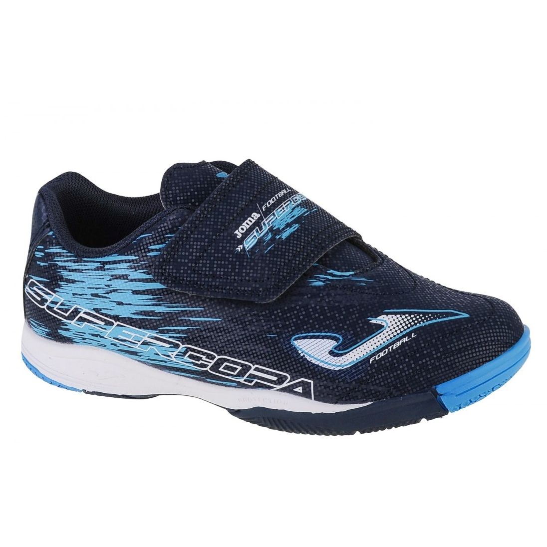 Joma Supercopa 2303 Velcro Astro Turf Shoes (Navy Blue)