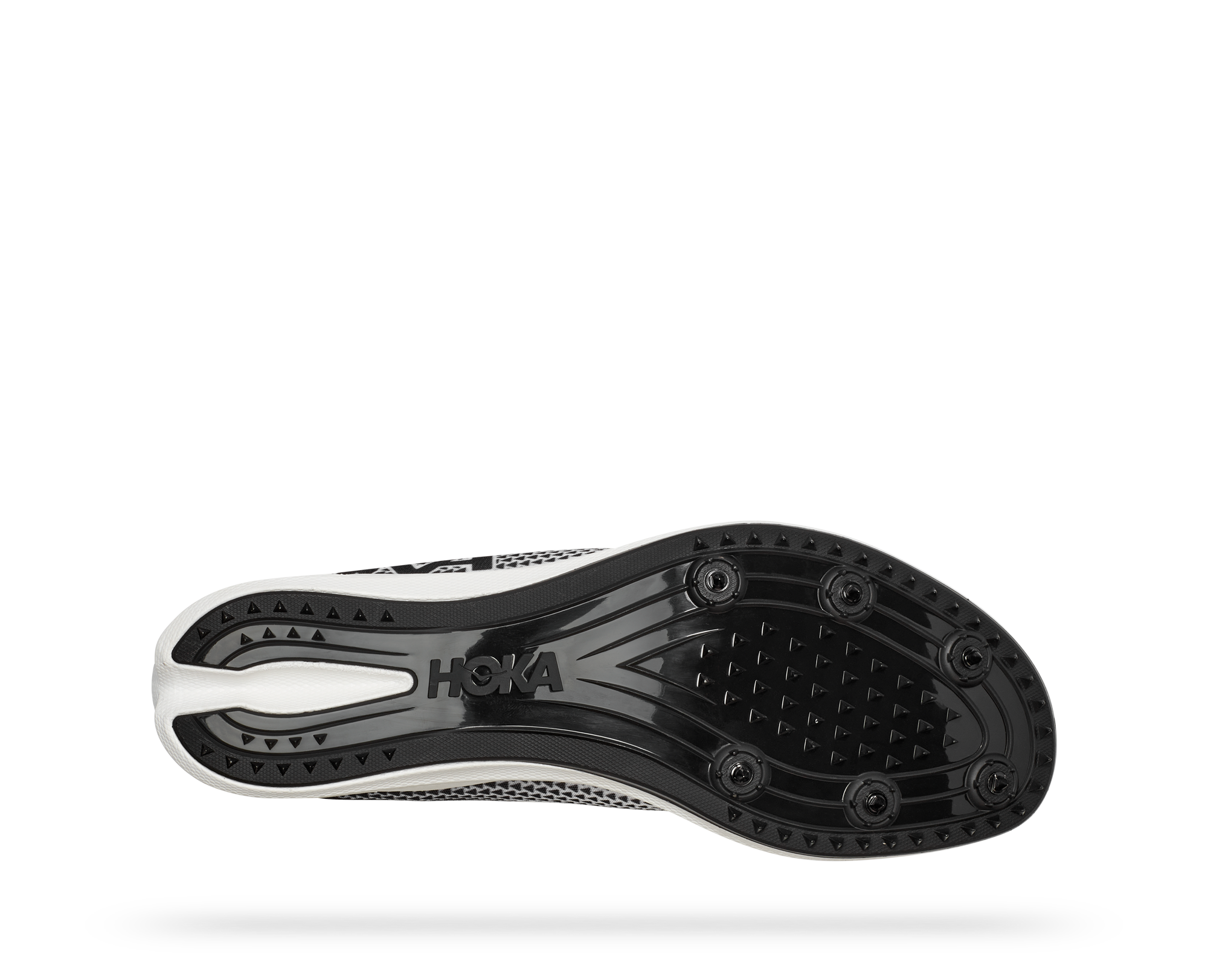 Hoka Crescendo MD Unisex Running Spikes Black White