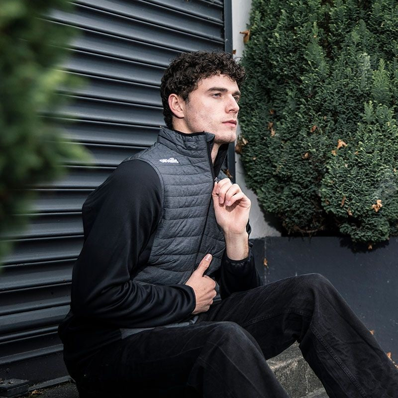 O'Neills Charley Padded Jacket Marl Grey Black