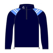 CS Club Half Zip Top Navy Sky White