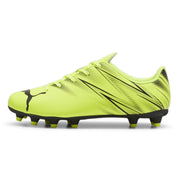 Puma Attacanto Firm Ground Junior Football Boots Electric Lime Puma Black (Yellow Black)