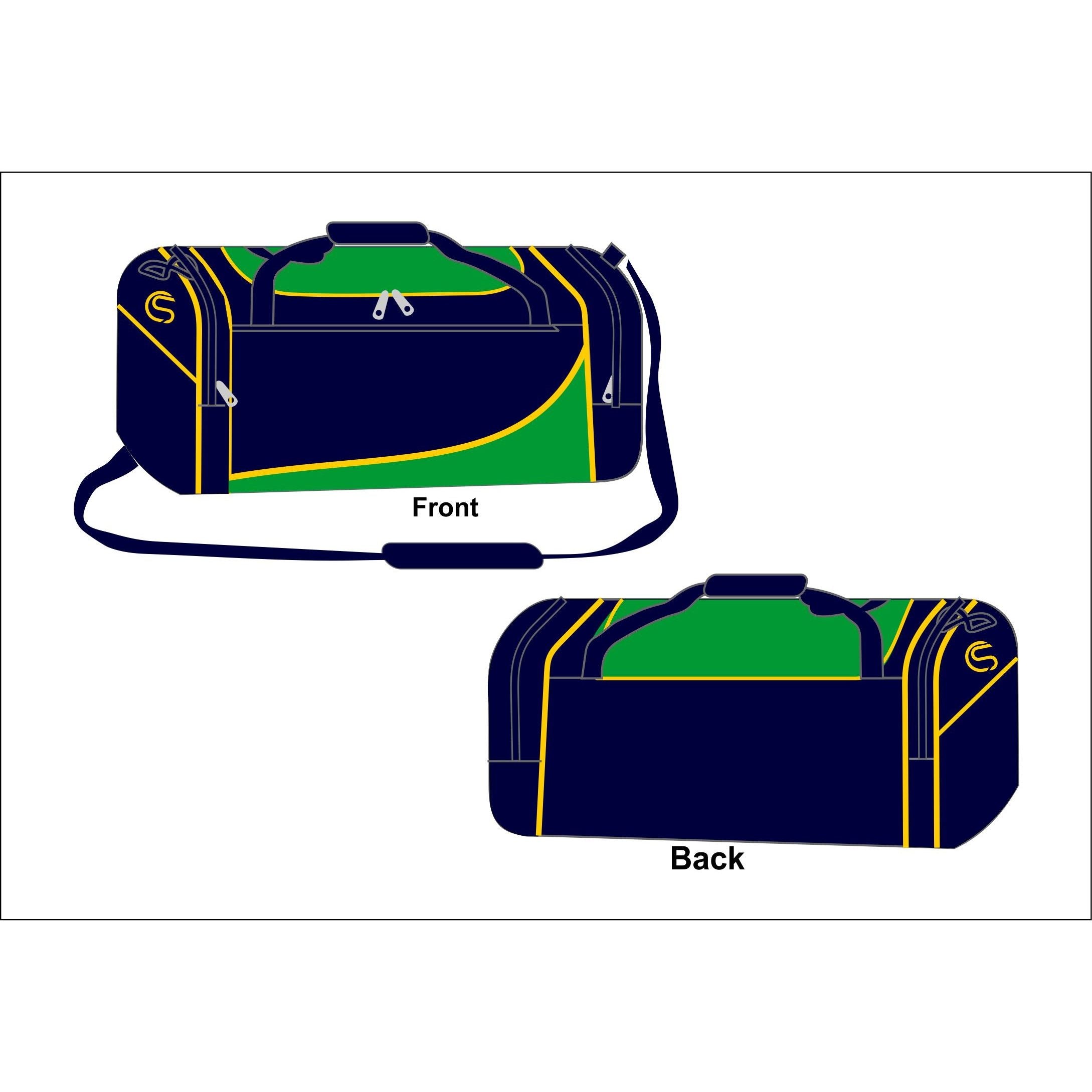 CS Team Holdall Medium Navy Green Amber