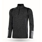O'Neills Solar 3 Stripe Brushed Half Zip (Melange Black White)