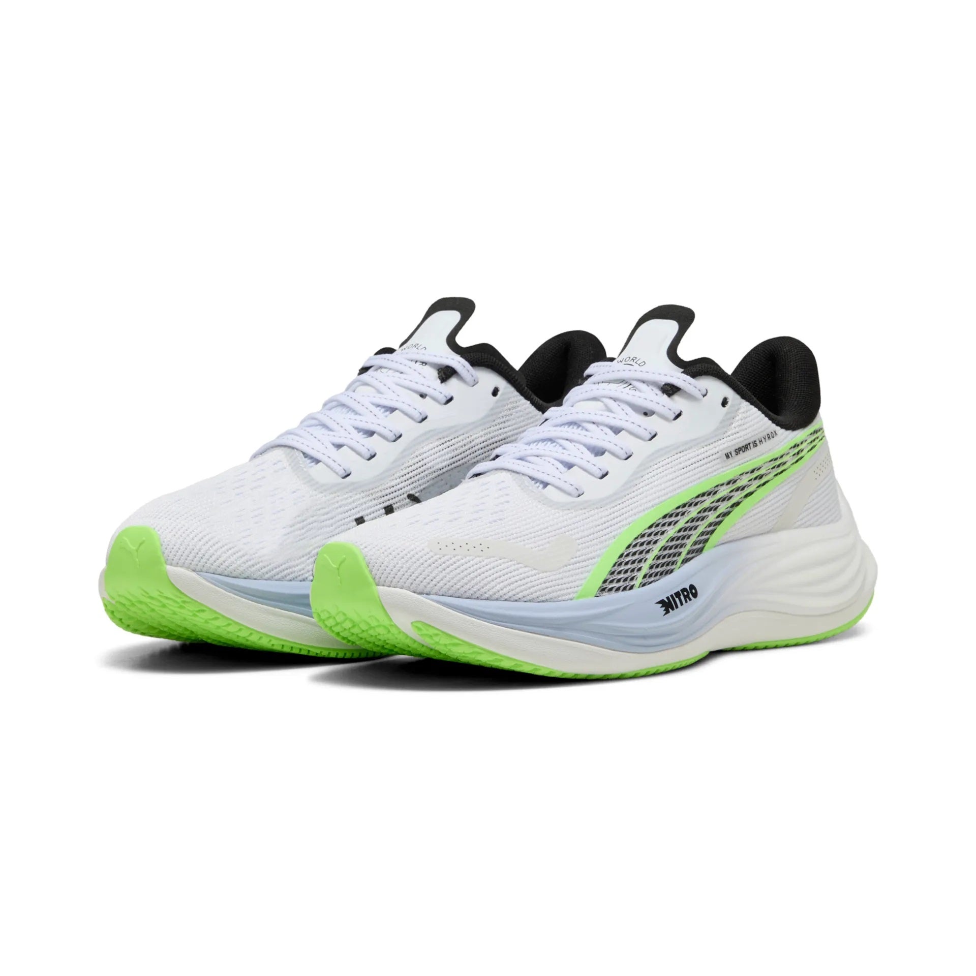 Puma Velocity Nitro Hyrox Women's Running Shoes White Green