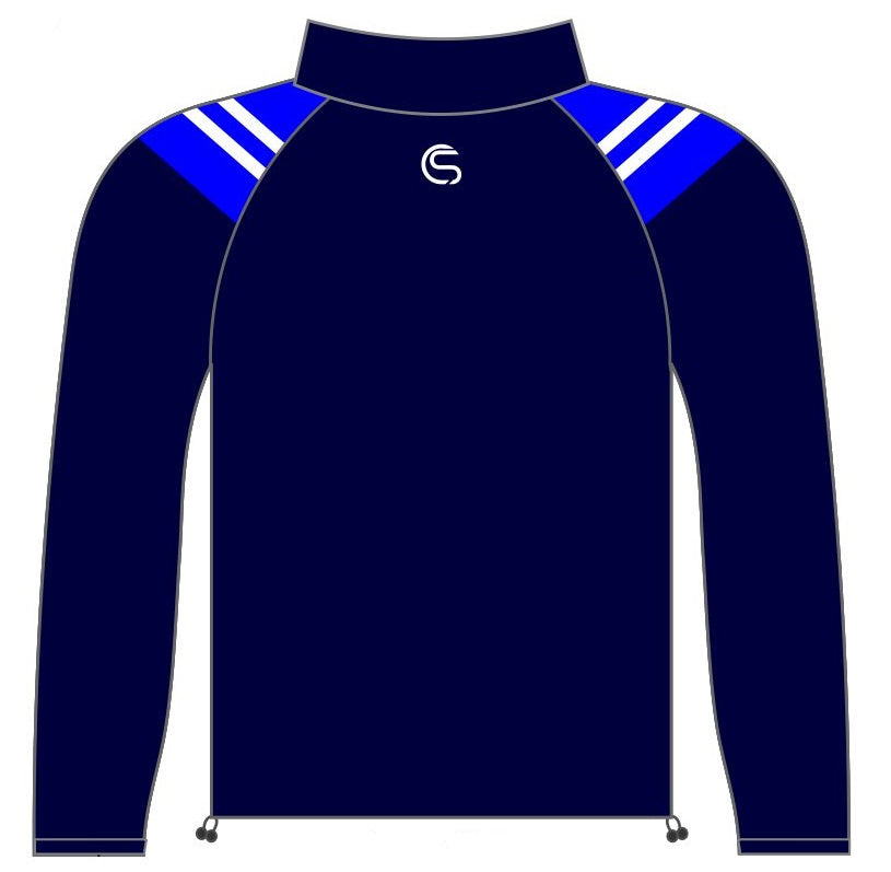 CS Club Half Zip Top Navy Royal White