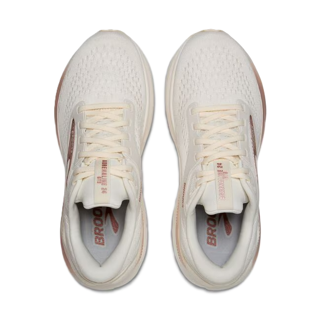 Brooks Adrenaline GTS 24 Women' Running Shoes Coconut Rose Gold White