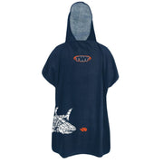 TWF Changing Towel Poncho Kids Navy Shark