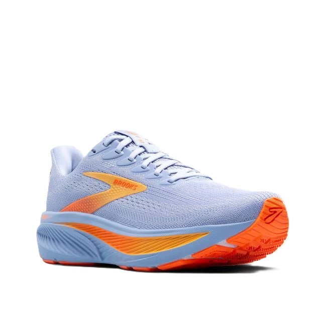 Brooks Ghost Womens Running Shoe Blue Heron White Orange