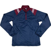 CS Club Half Zip Top Navy Maroon White