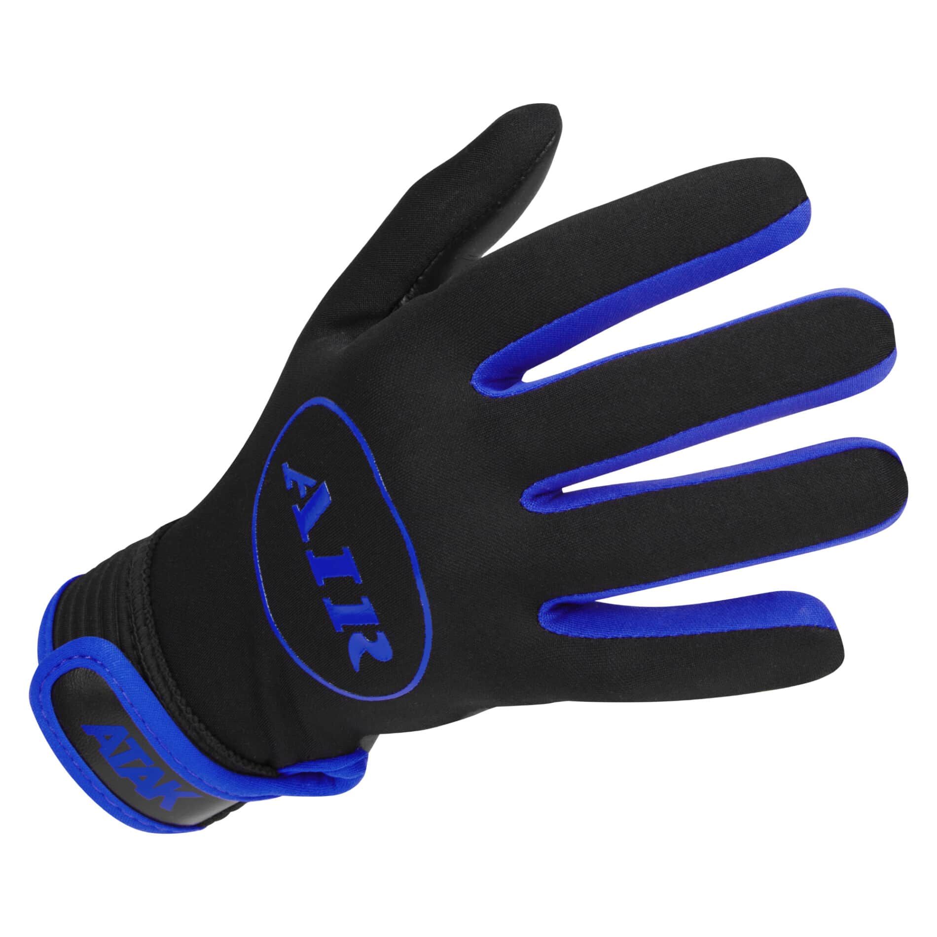 Atak Air Gaelic Football Gloves Black Royal Blue