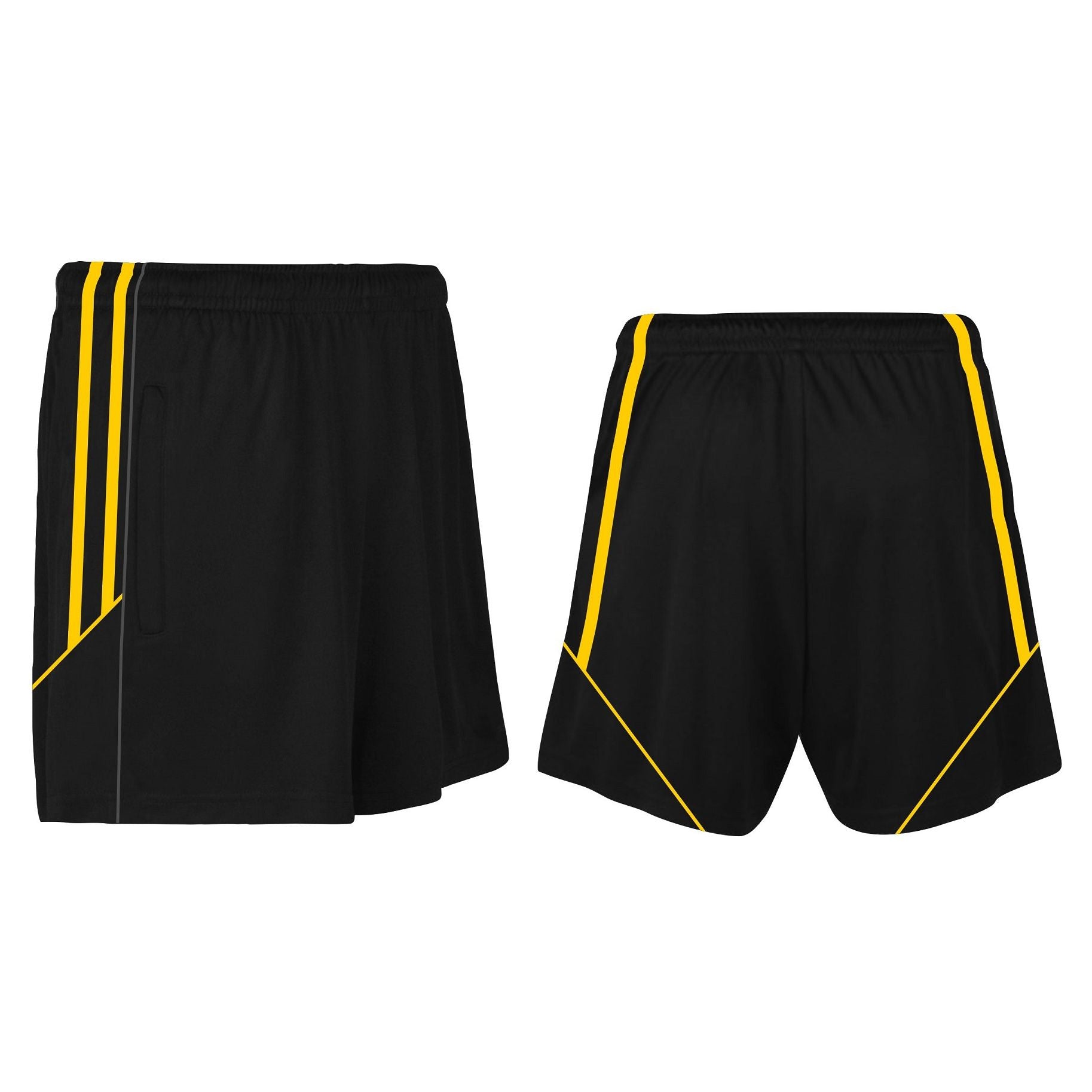 CS Club Training Zip Pocket Short Black Amber