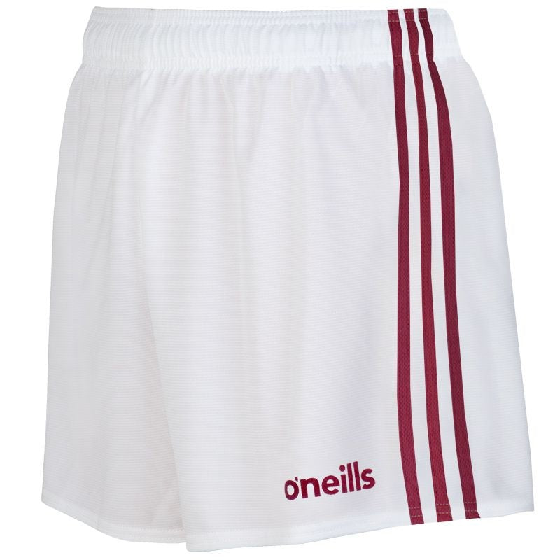 O'Neills Mourne Shorts White Maroon