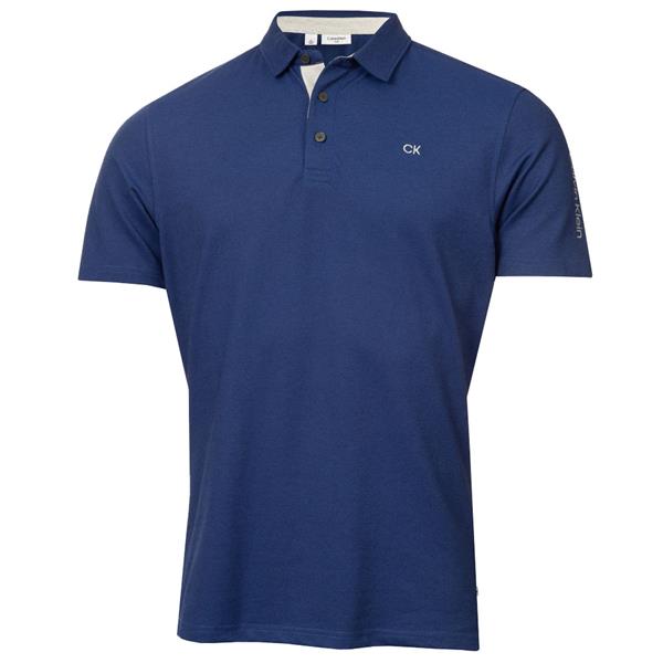 Calvin Klein Golf Mens Uni Polo Cobalt Oxford