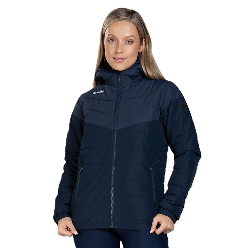O'Neills Women's Maddox Hooded Padded Jacket Navy