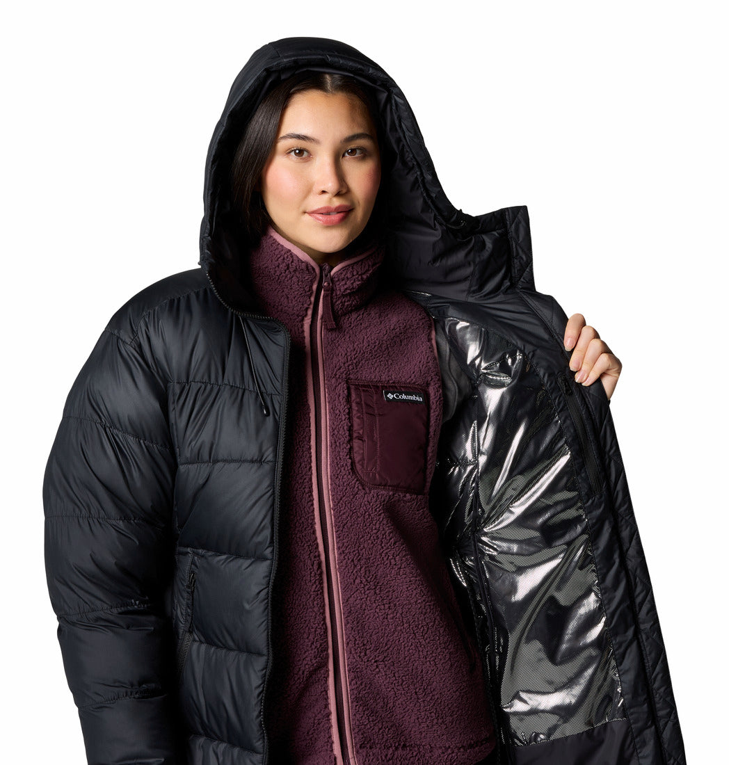 Columbia Women's Pike Lake™ II Long Hooded Puffer Jacket Black