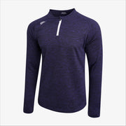 Gaelic Armour 1/2 Zip Round Neck Sweat Navy Marl