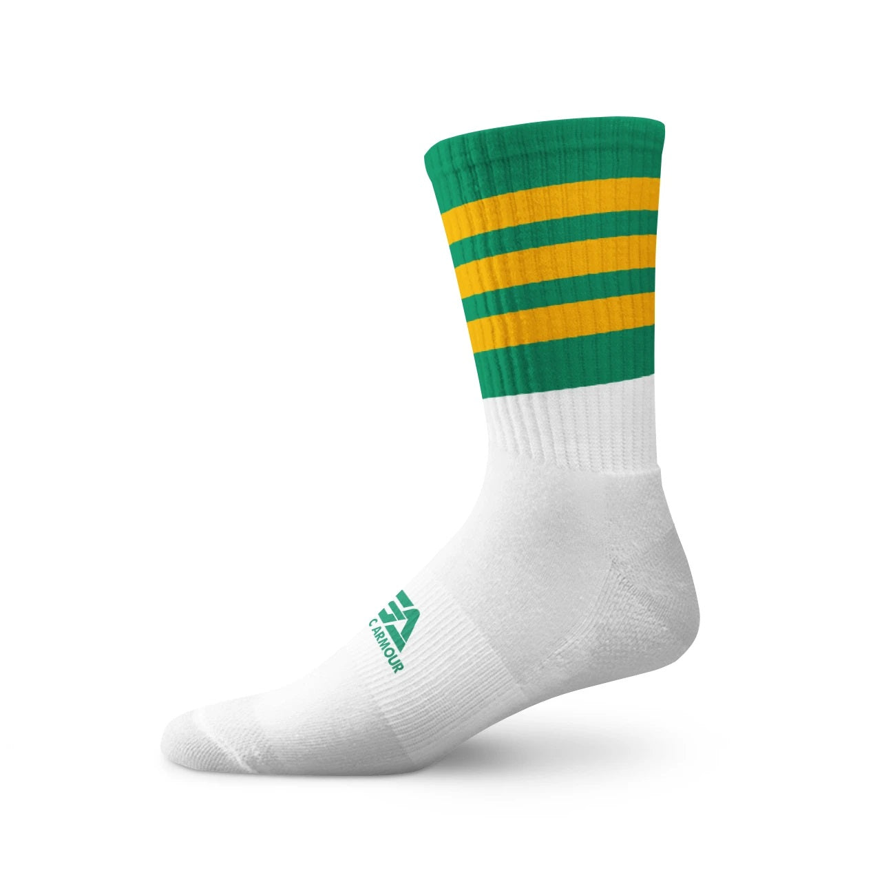 Gaelic Armour Elite Midi Sock (Green Amber Hoops)